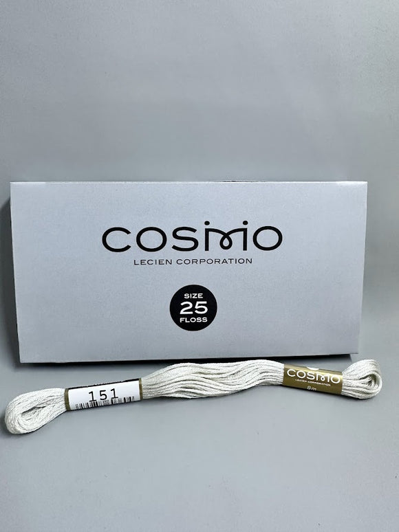 Cosmo 6 strand embroidery floss  -White 151