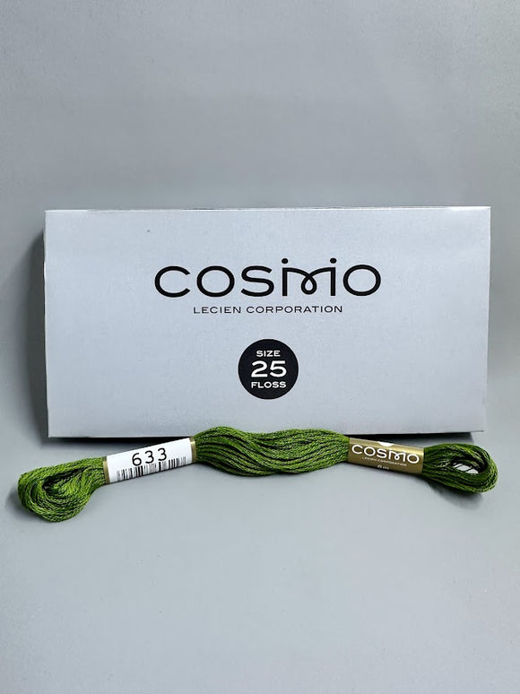 Cosmo 6 strand embroidery floss  - Green 633