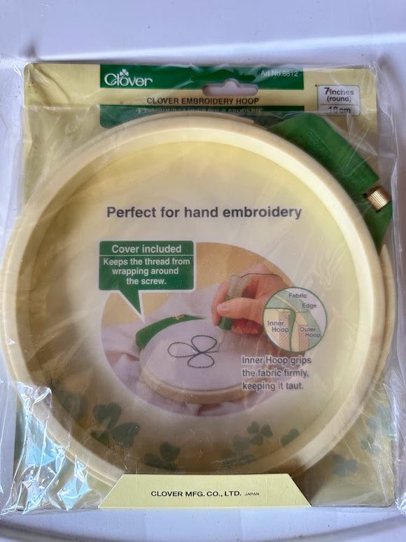 Clover 7 in round Embroidery Hoop